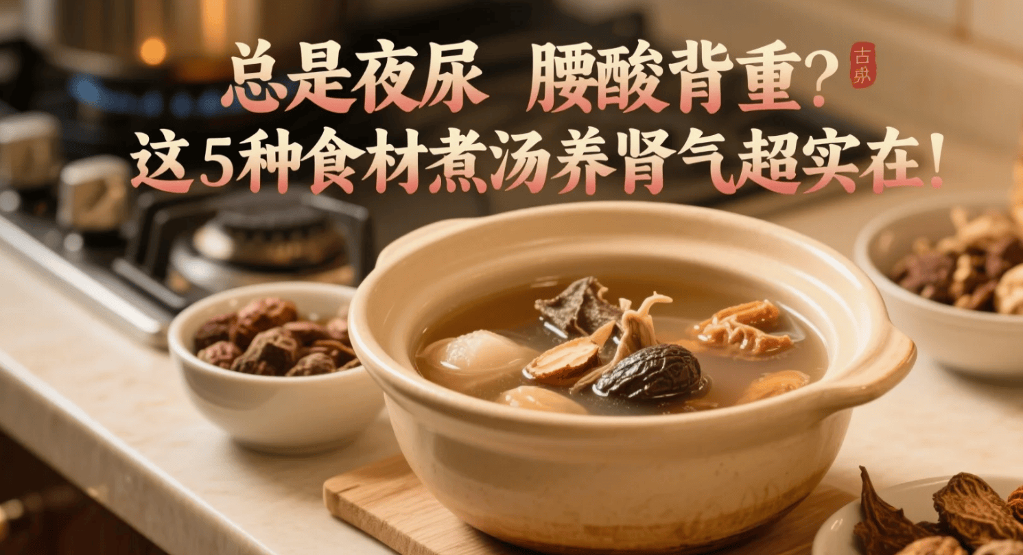总是夜尿、腰酸背重？广东人靠这5种食材煮汤养肾气超实在！