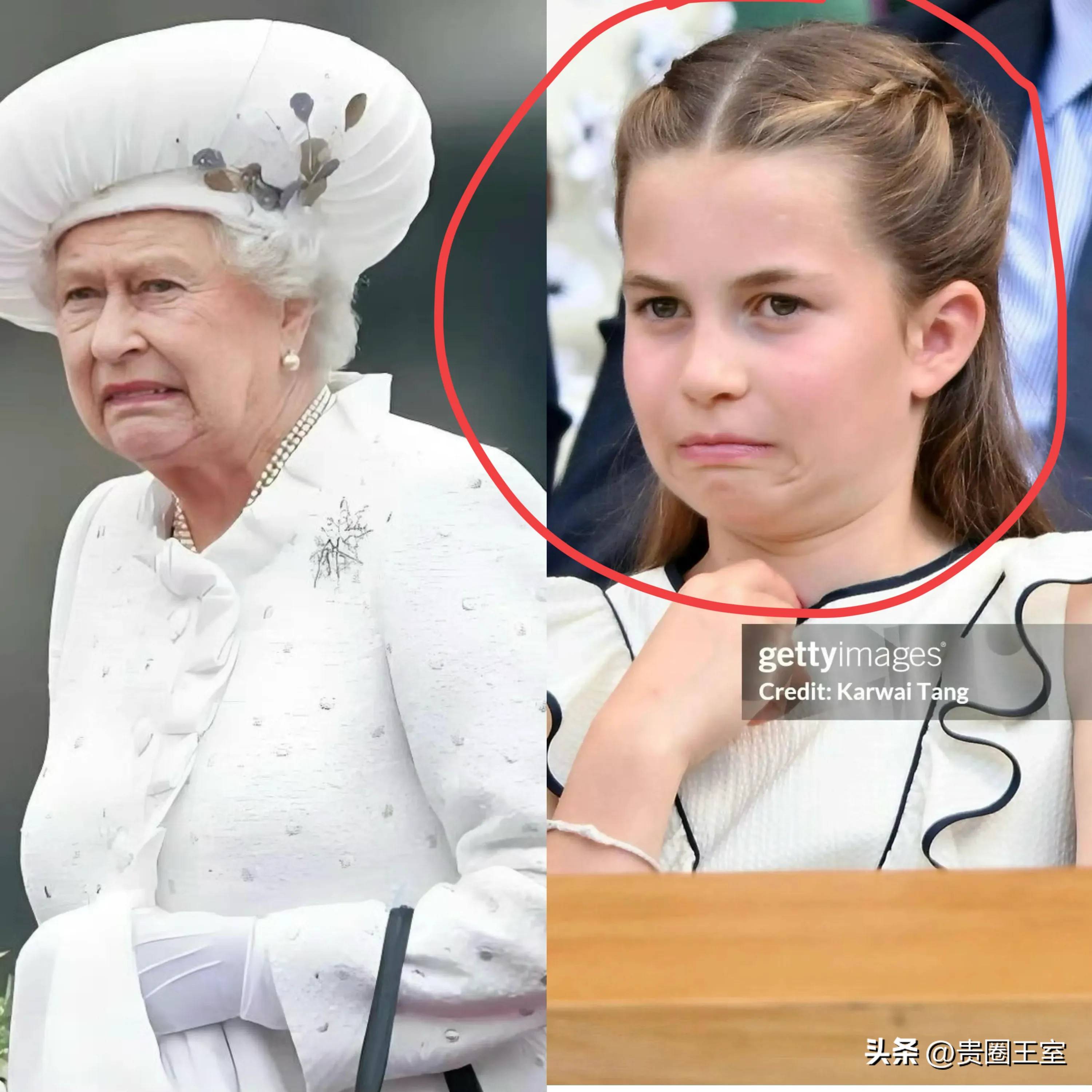 夏洛特公主最新亮相!重现女王经典表情,眼神霸气十足