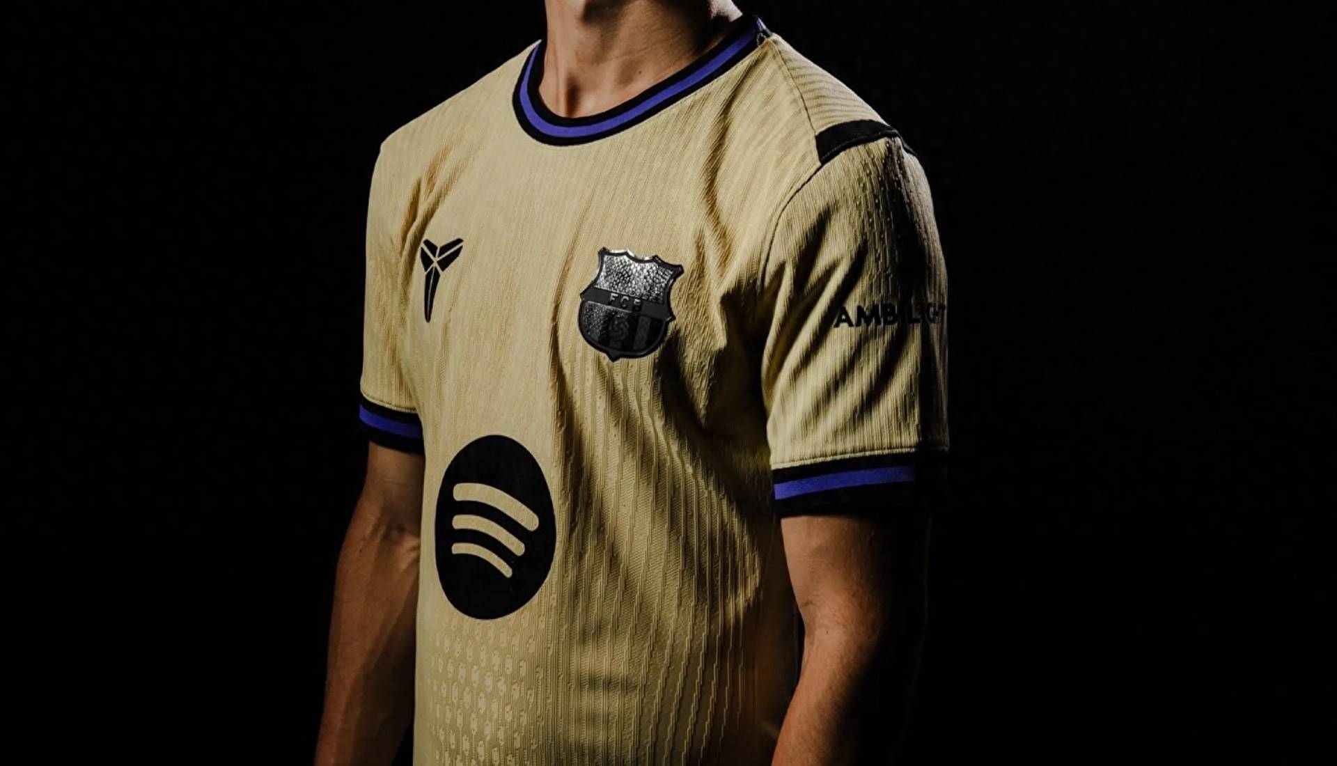 巴塞罗那正式发布25/26赛季客场球衣，以触感致敬曼巴科比_搜狐网