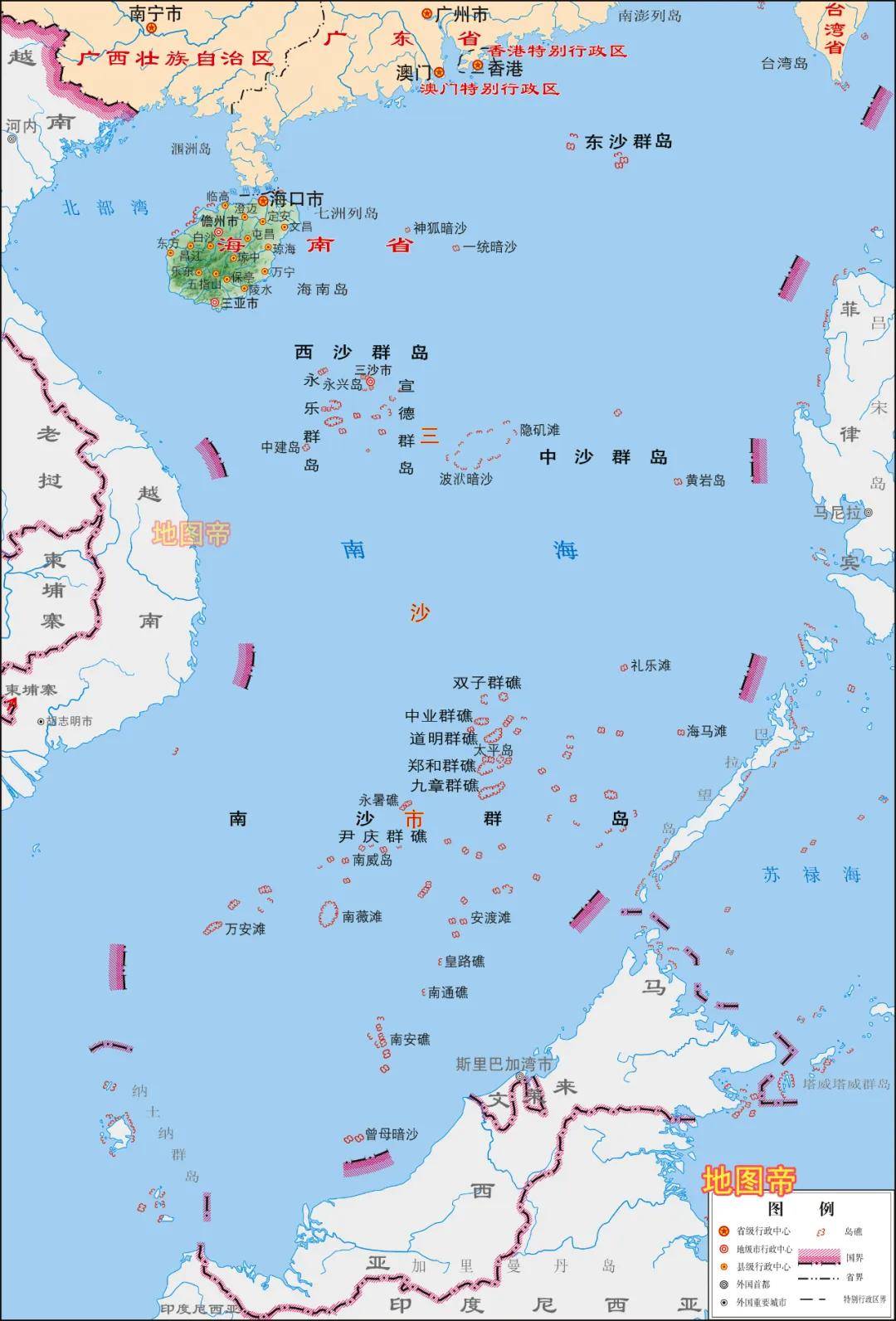 南海入海河流主要有珠江,红河,湄公河,湄南河