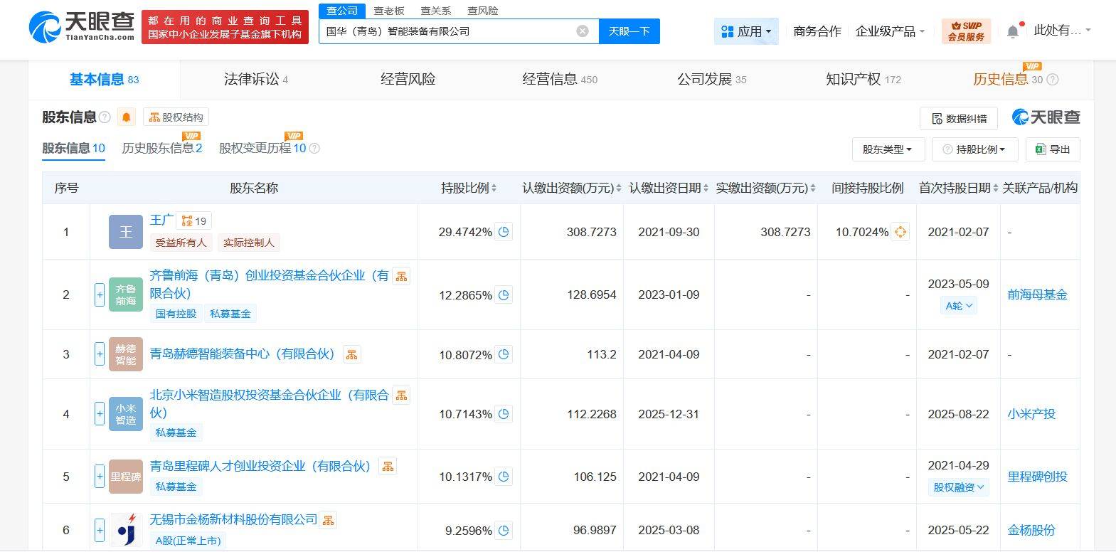 小米智造基金入股国华智能 后者为人形机器人核心部件研发商
