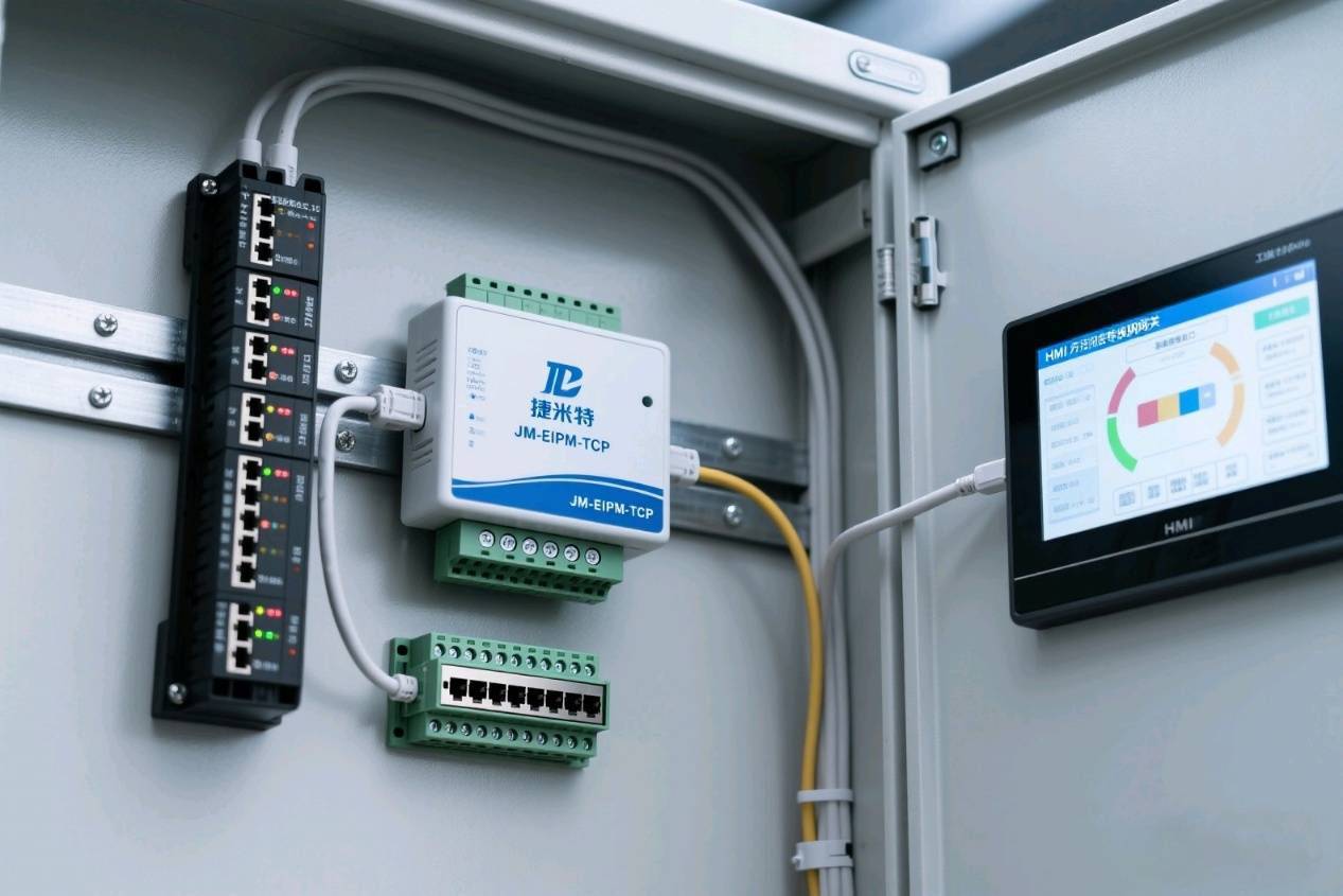 协议转换:ethernet/ip转modbus tcp实现hmi多设备监控