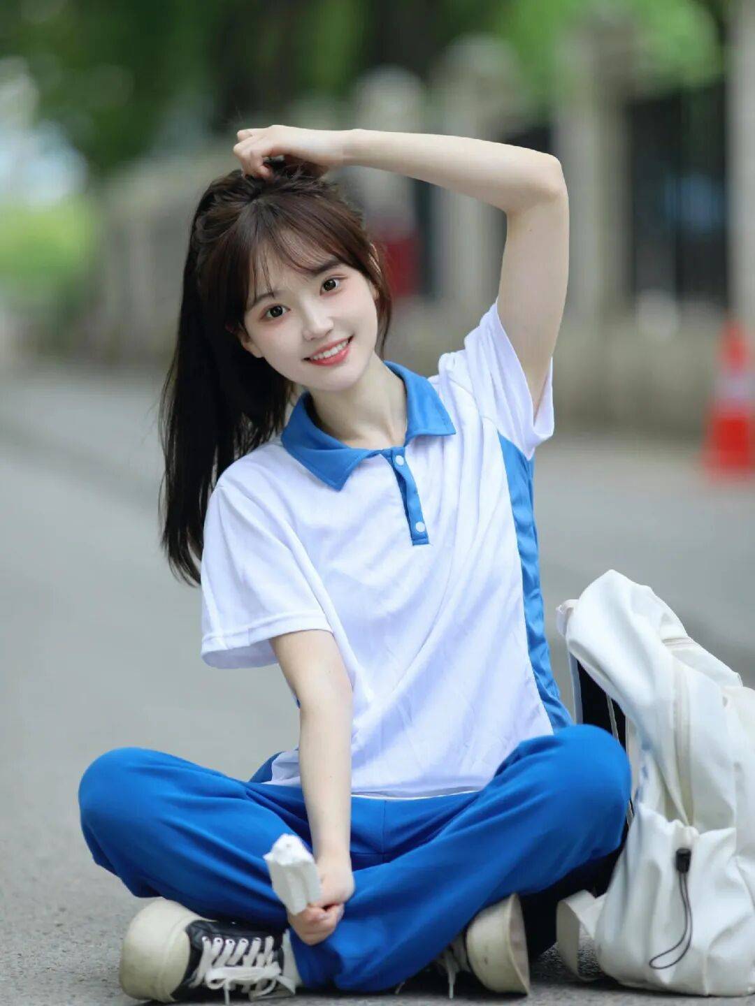 校园风校服写真拍照,这些动作姿势,漂亮气质又甜美,俏皮青春又清新