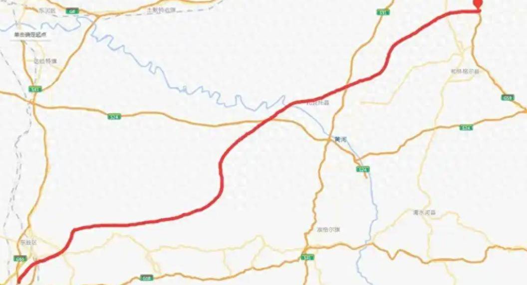 s27呼和浩特至鄂尔多斯高速公路长约203.59公里,其中呼和浩特段长75