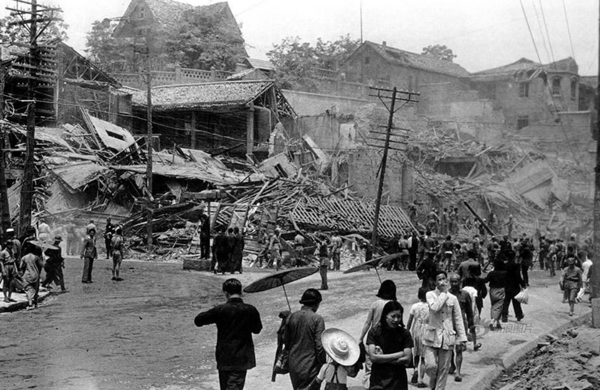 抗战记忆:1939年日军惨无人道疯狂轰炸重庆,两天即炸死三千余人