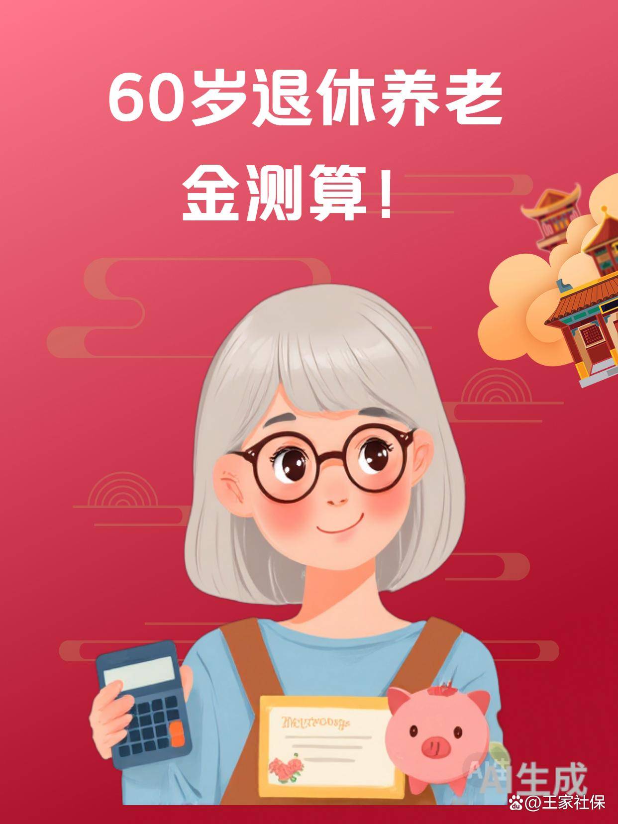 2025年60岁退休测算工龄3583年个账16759939元养老金能拿多少?