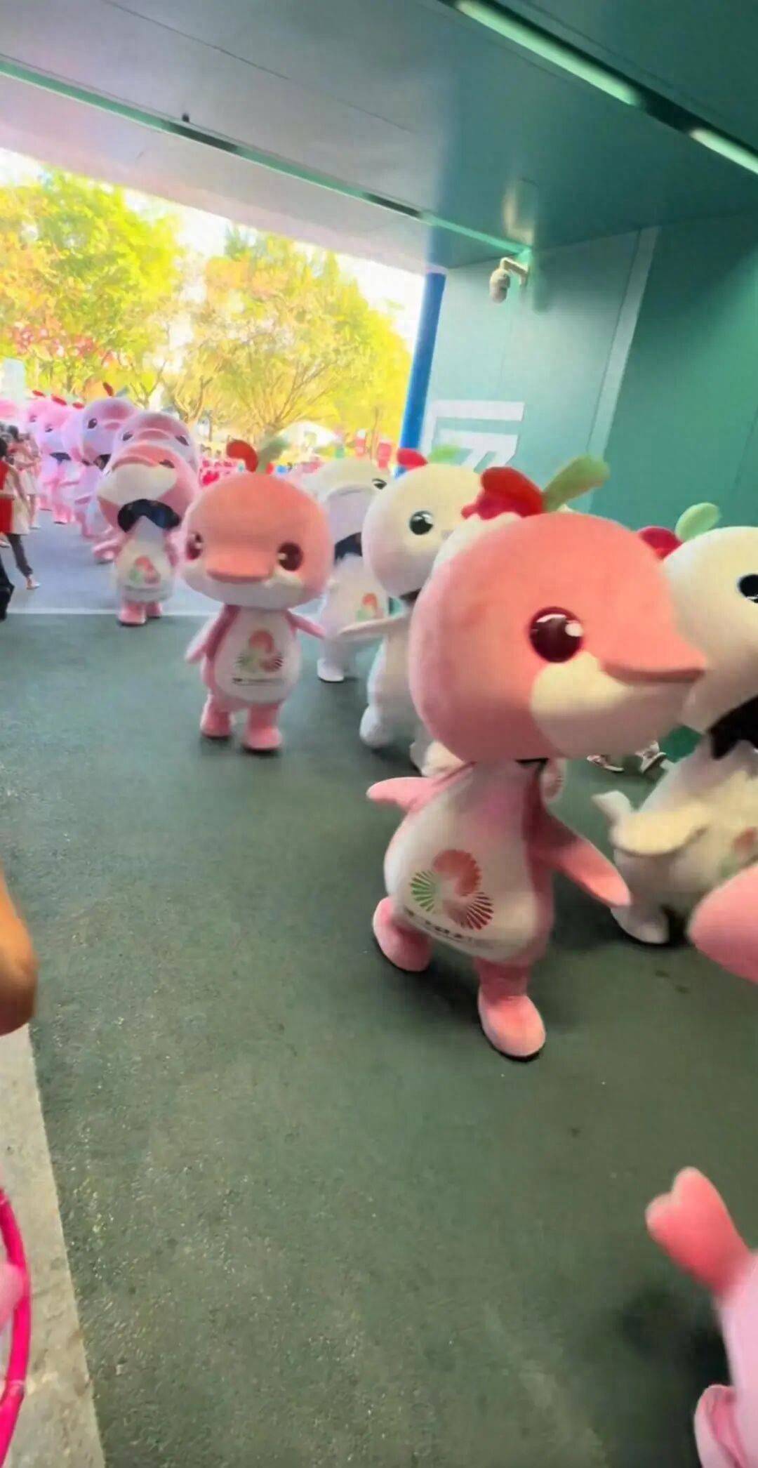 系40名"10后"武校学生扮演,被称为"史上最癫吉祥物"