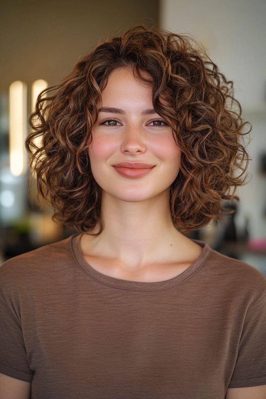 复古新风尚:女士羊毛卷短发的百变魅力