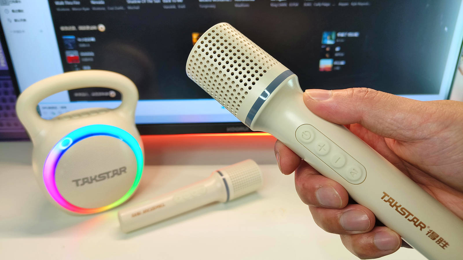 唱K新宠：得胜H2小哑铃音箱体验，身材小巧随时随地K歌