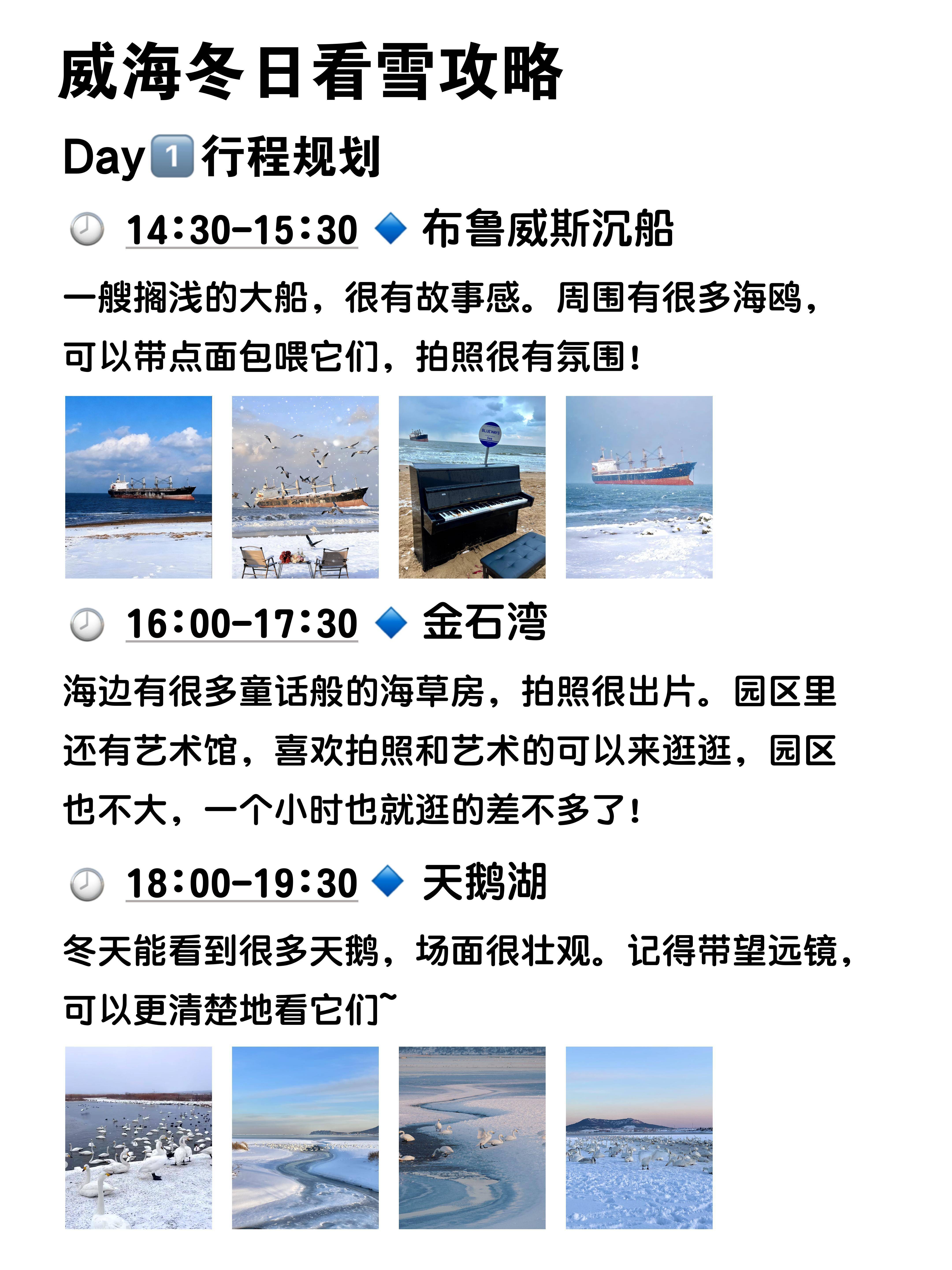 威海冬天旅行,路线行程_搜狐网