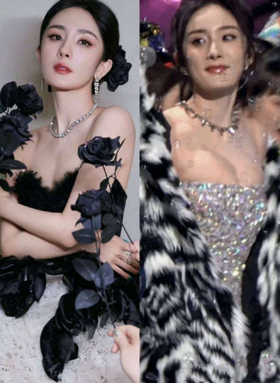 杨幂40岁容貌变化引争议:苹果肌消失显憔悴,生图比精修老10岁