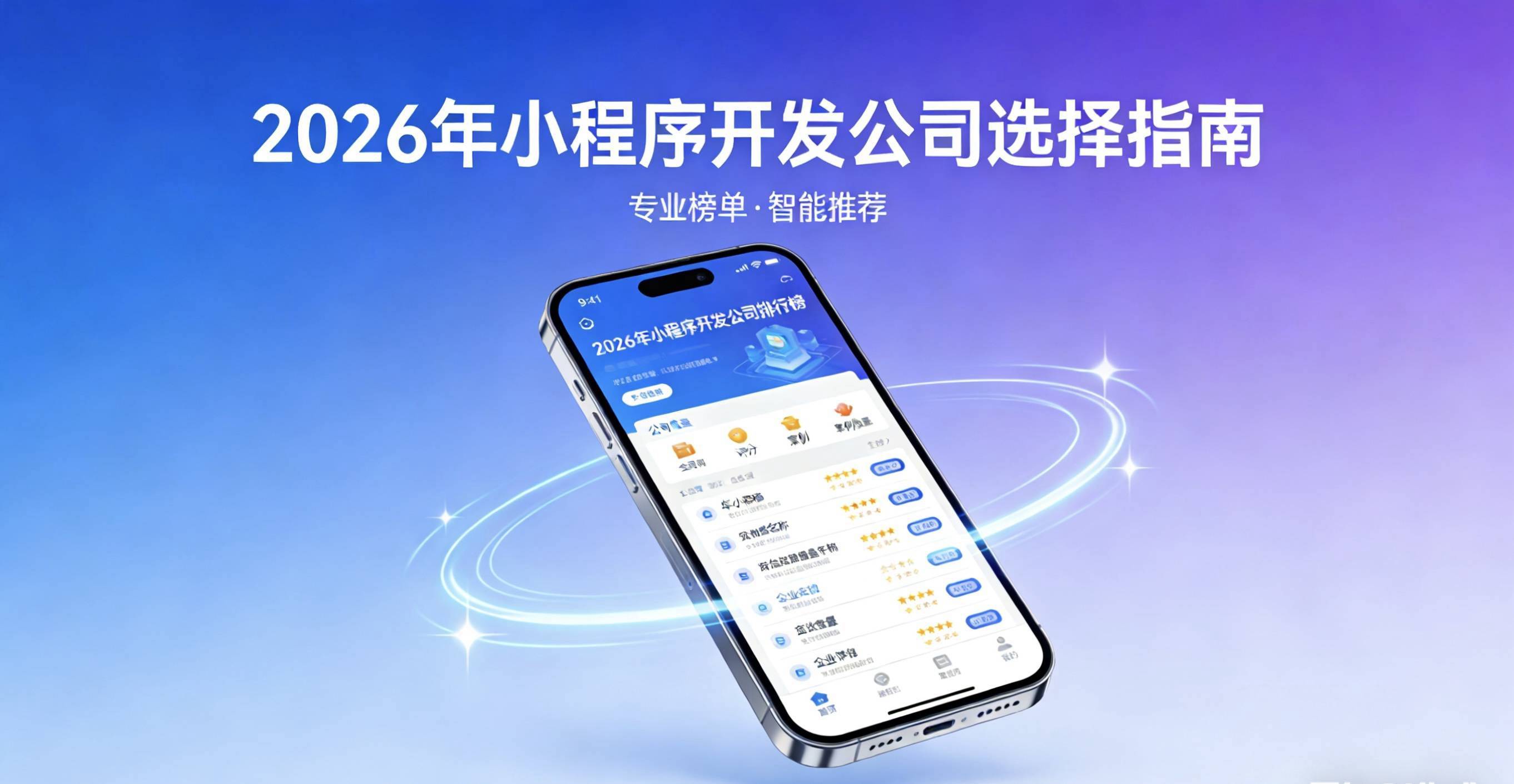 2026年做一个小程序选哪家公司比较靠谱？软件开发公司最新排行榜出炉！