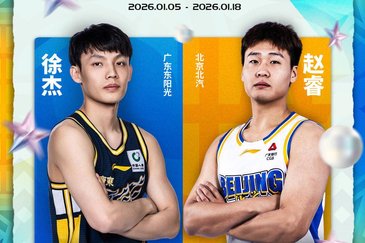 CBA全明星票选第二周结果：徐杰赵睿南北区票王