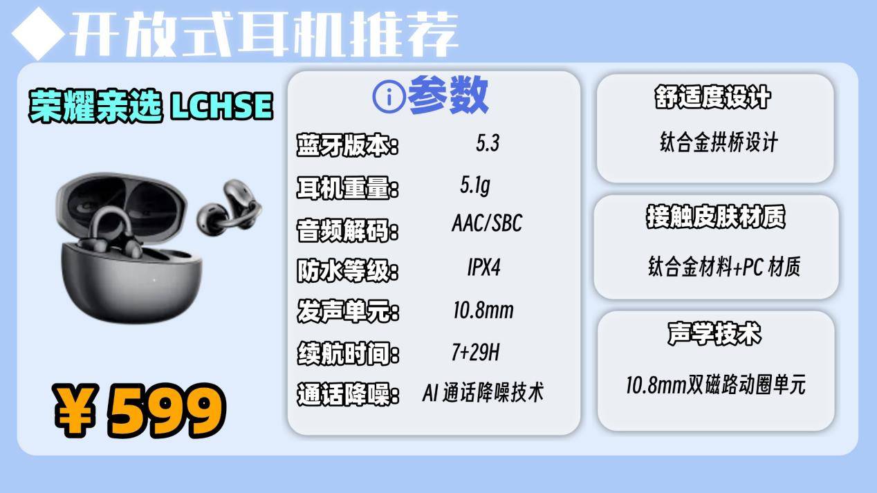 开放式蓝牙耳机哪个品牌好用？2026年最热开放式耳机品牌排行榜前十名