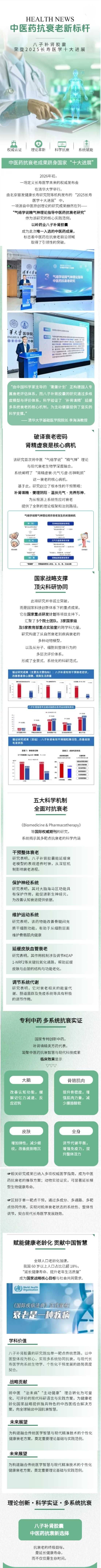 破译“衰老密码”赋能健康老龄化，中医药树立科学抗衰老新标杆