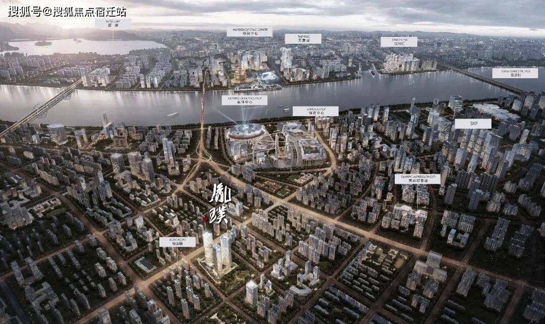 胤璞杭州售楼处-2026年奥体板块-超原生大平层-顶跃自带泳池_钱塘江_城市_电话