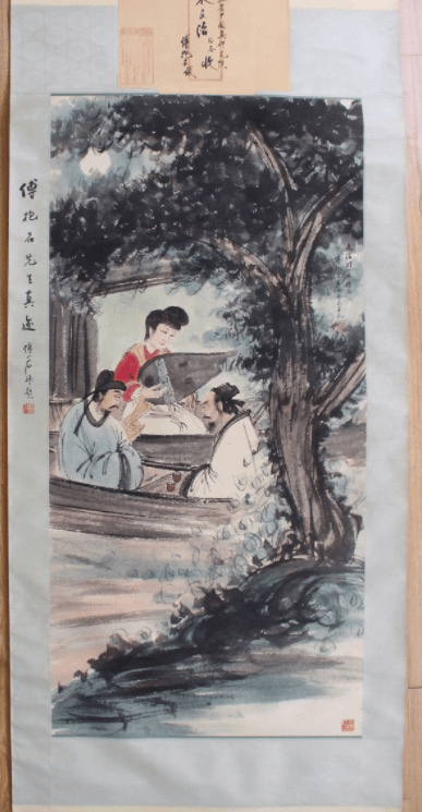 佳得宝拍卖傅抱石《琵琶行》真迹，原封题签与笔墨里的千年弦歌