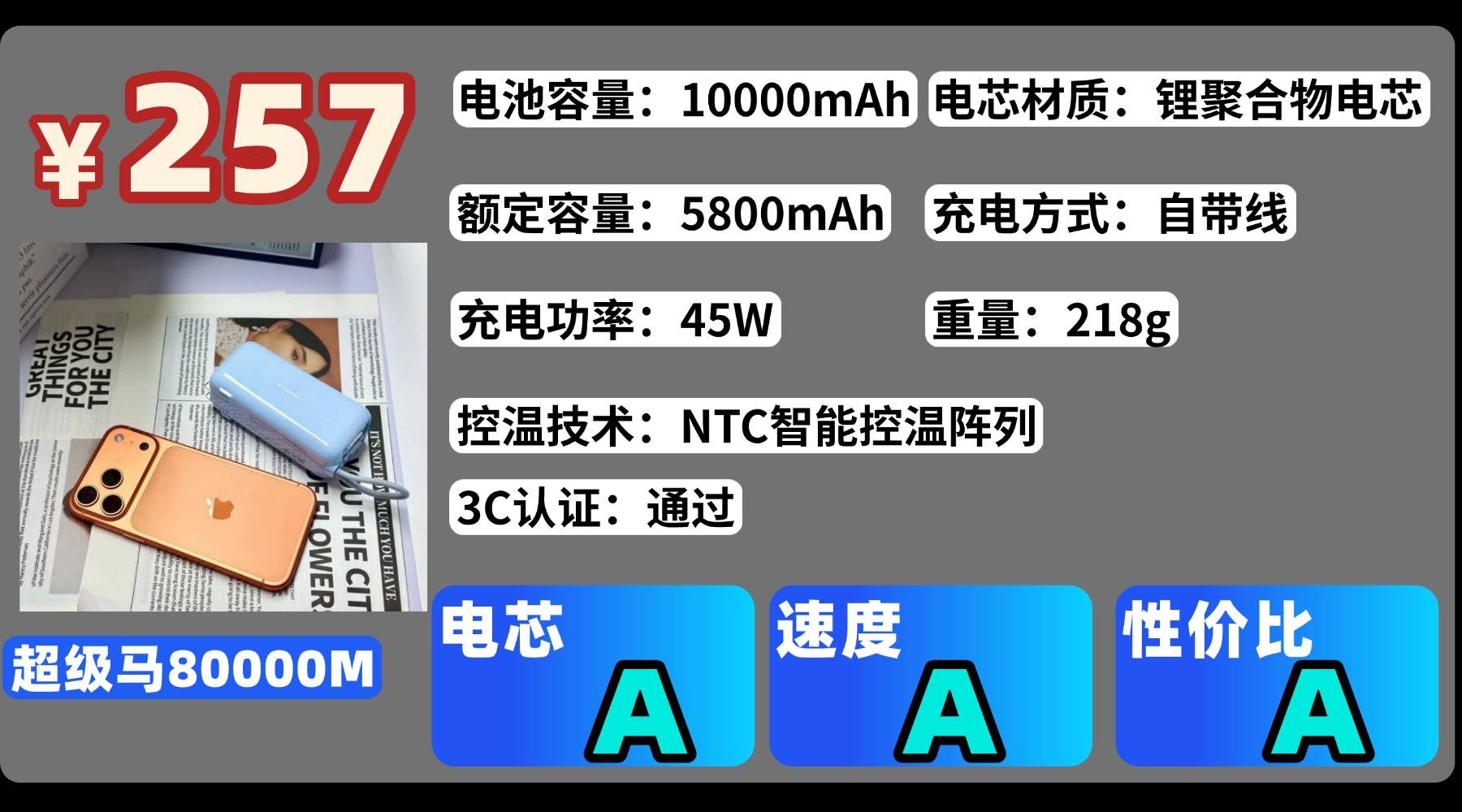 充电宝什么电芯好?2026年10大耐用充电宝推荐,怎么选一篇讲清!