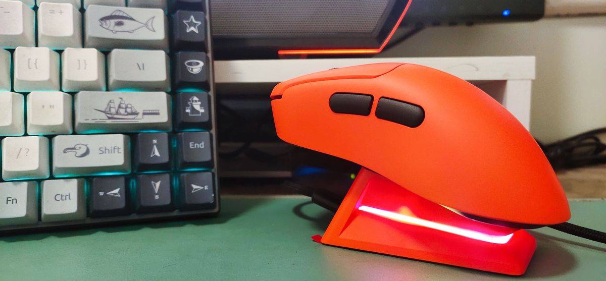 雷柏VT3s焰影橙电竞属性拉满,视觉与手感双重暴击,要不要这么猛