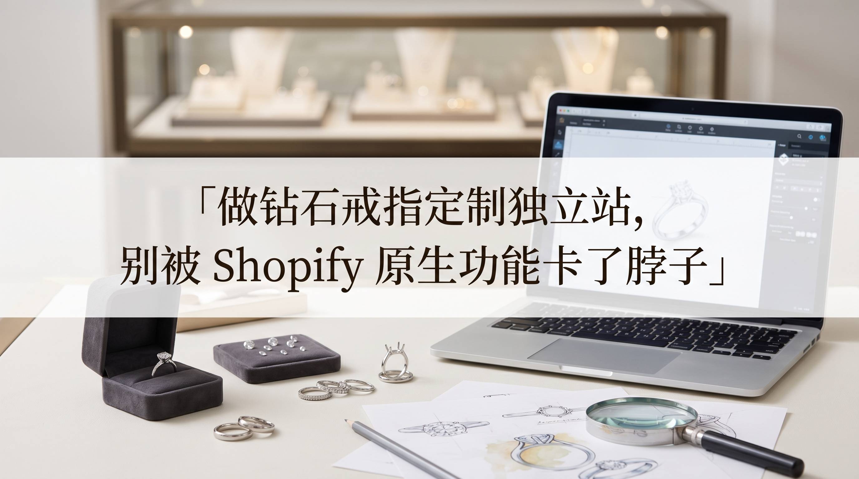 做钻石戒指定制独立站，别被Shopify原生功能卡了脖子