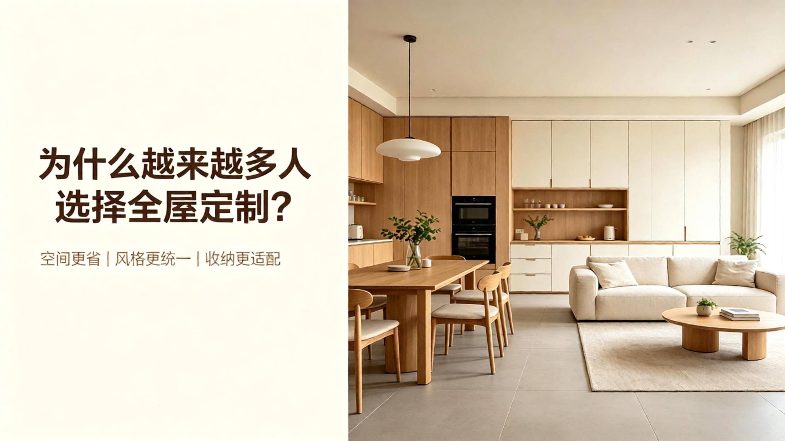 为什么越来越多的人选择全屋定制？