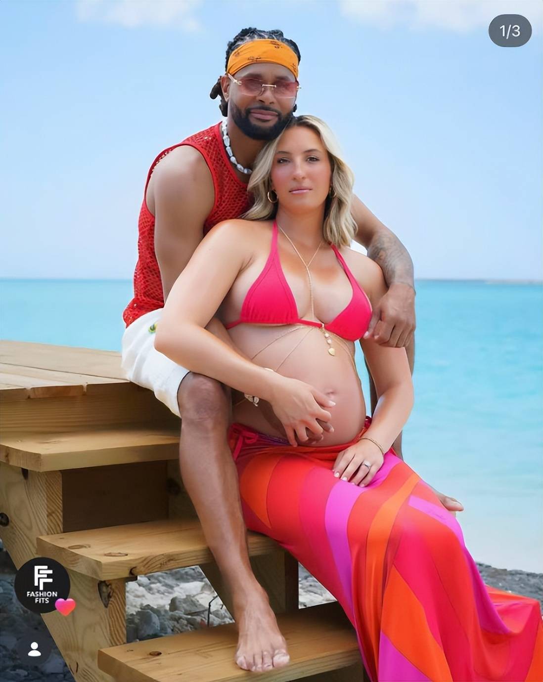 米尔斯和娇妻近照，赚8458万从NBA退役，转投法甲，超模妻子很美