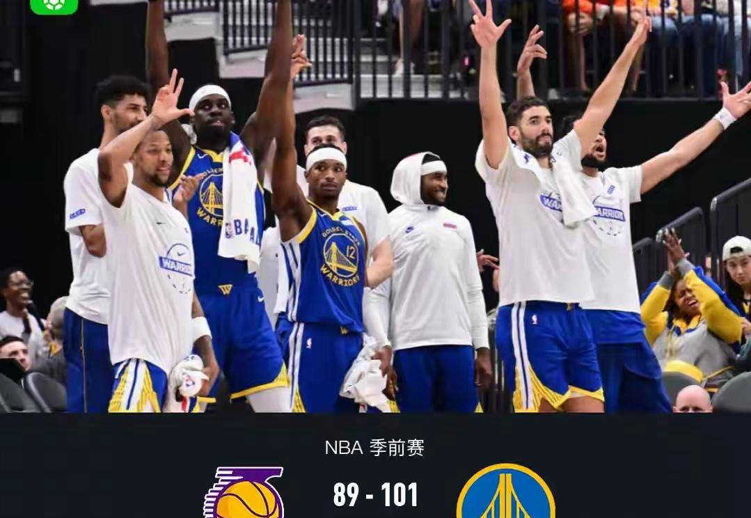 NBA季前赛：里夫斯豪取28分，勇士力克湖人101-89