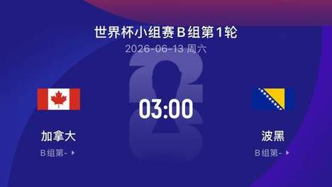 世界杯比赛前瞻|加拿大VS波黑：波黑有点黑，加拿大不是大家拿