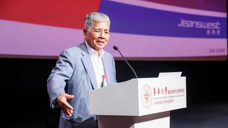杨勋赴东华大学开讲，分享旭日集团发展之道与家国情怀