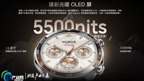 维信诺创新屏助力荣耀手表6 Pro，大视角低亮更出色