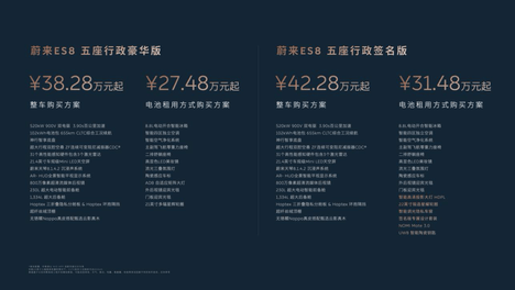 从“堆座位”到“重新定义空间”，蔚来ES8大五座版上市38.28万起