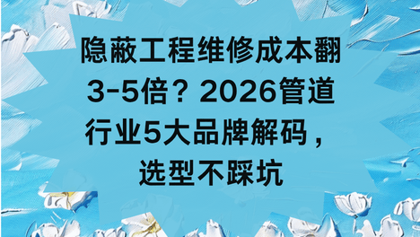 隐蔽工程维修成本翻3-5倍？2026管道行业5大品牌解码，选型不踩坑