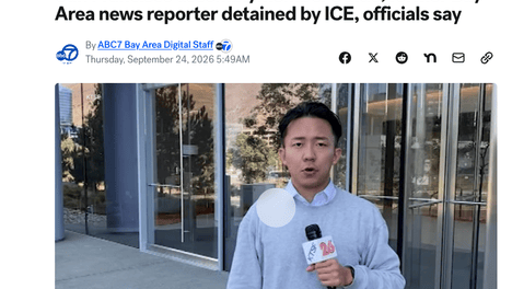 华裔前主播机场被ICE逮捕！如今任职加州议会，旧金山市长出面要求释放