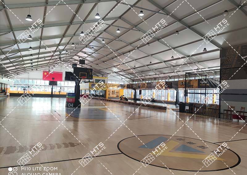 篮球馆篷房华烨的跨度可以从3米到80米