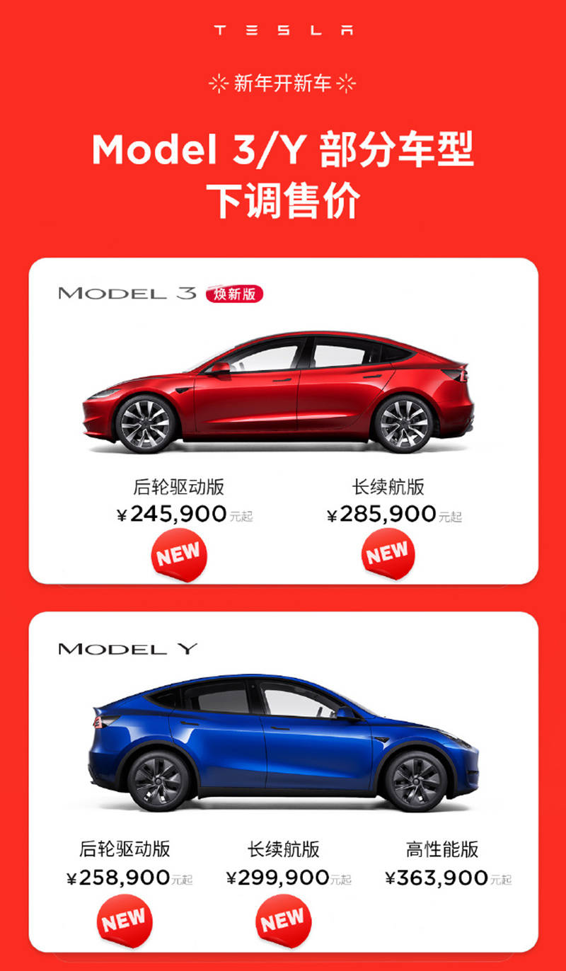 再次官降！特斯拉model 3 Y部分配置售价下调 搜狐汽车 搜狐网