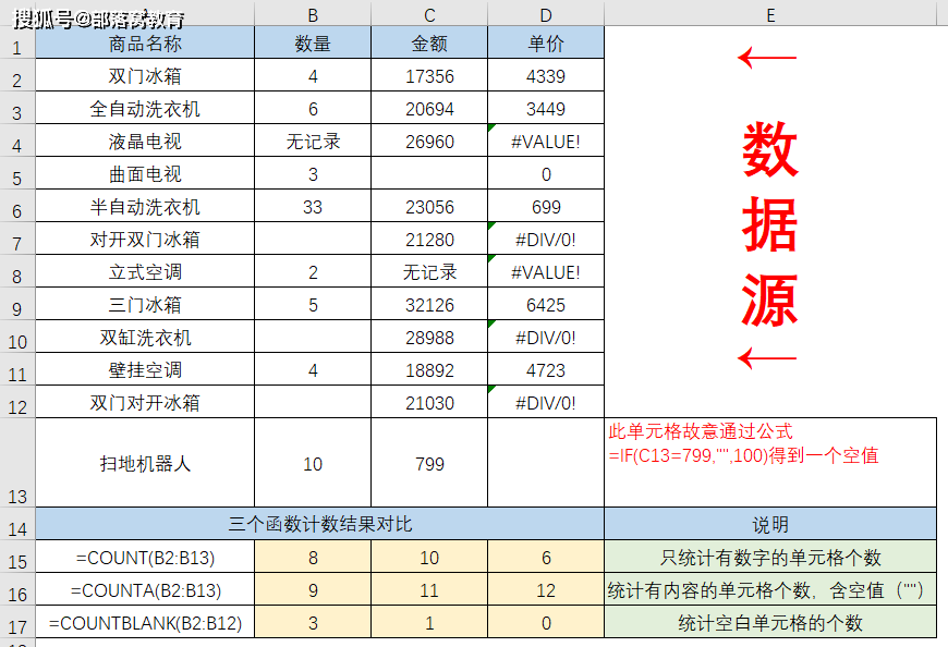 excel多条件统计个数