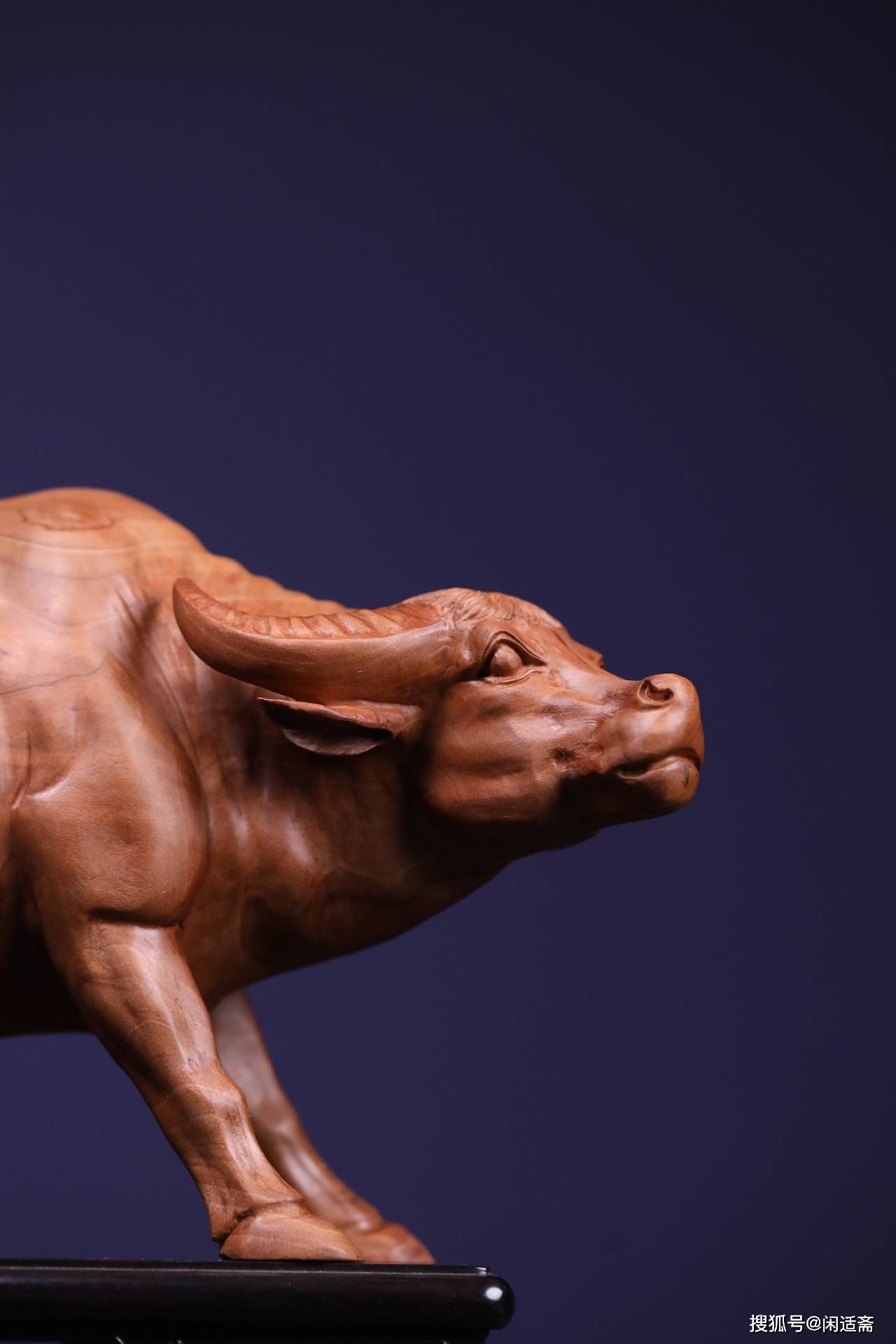 文房清赏,老山檀香,水牛摆件_雕刻_中国_工艺美术