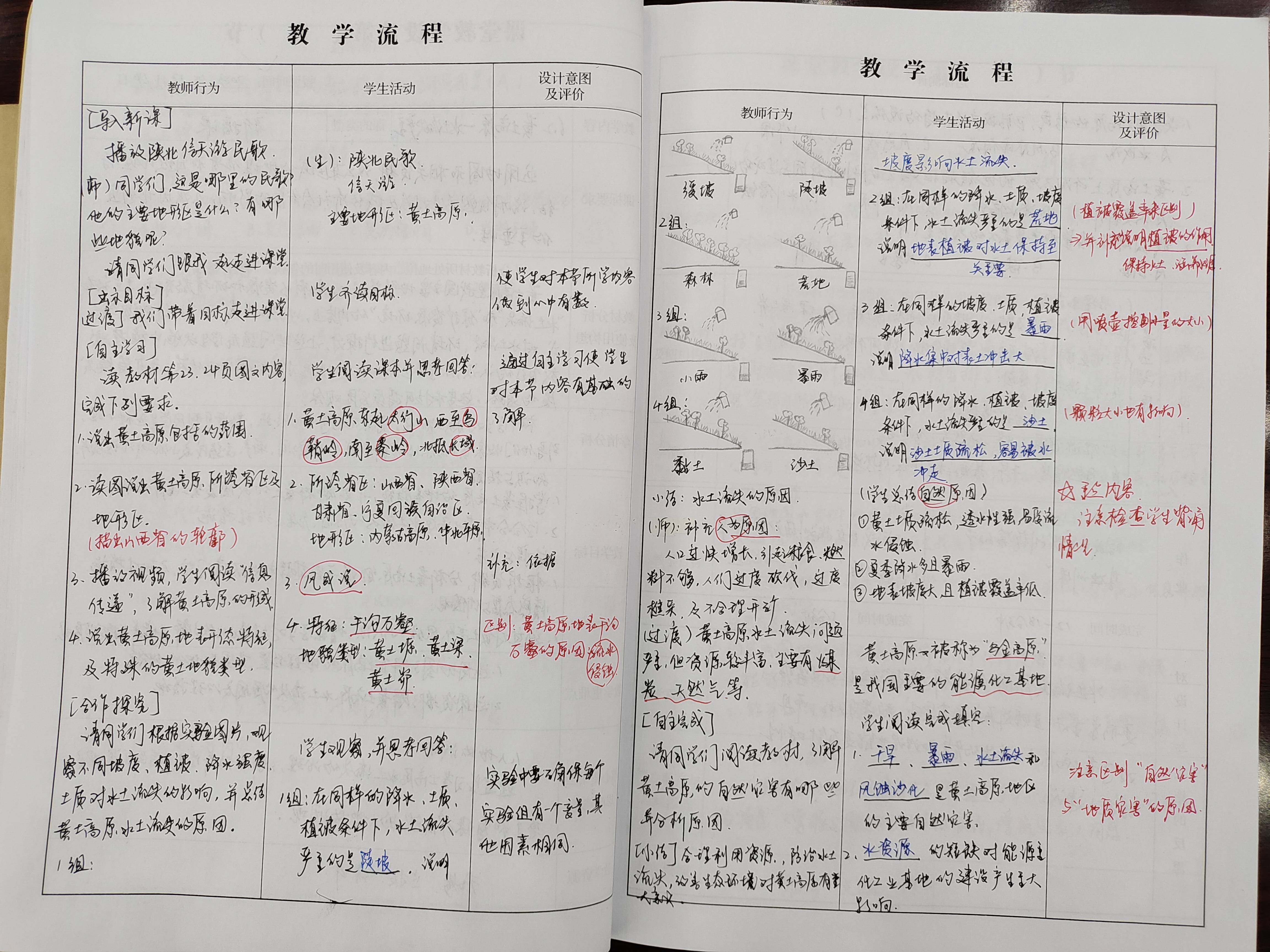 手写教案模板图片