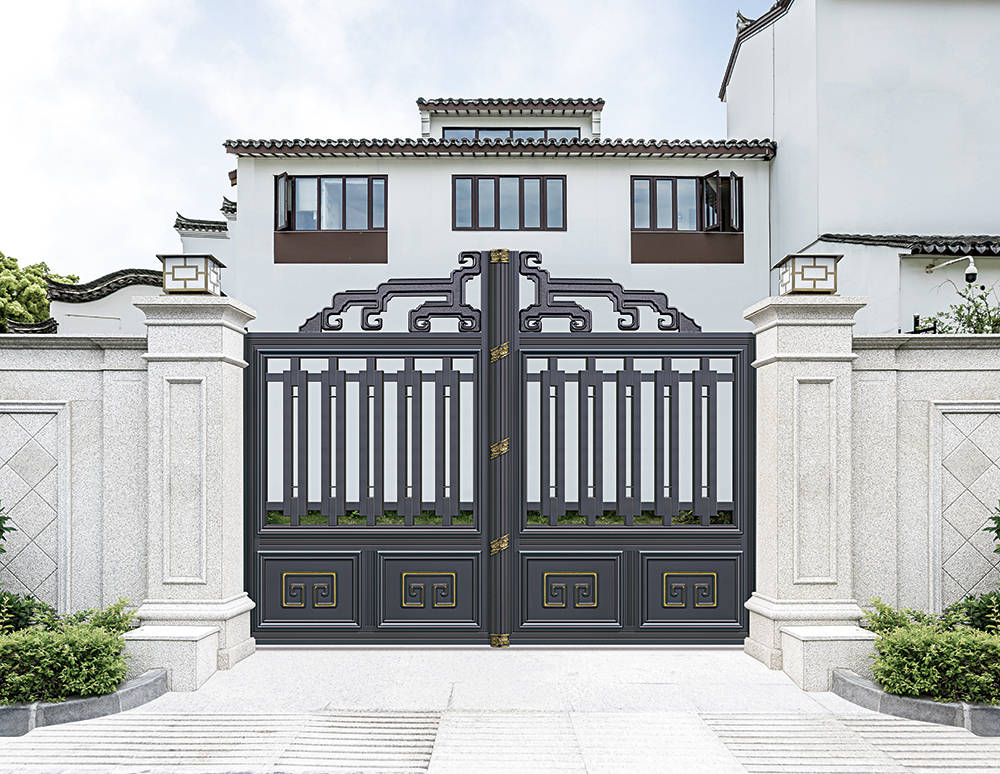 2024别墅庭院大门设计3d效果案例