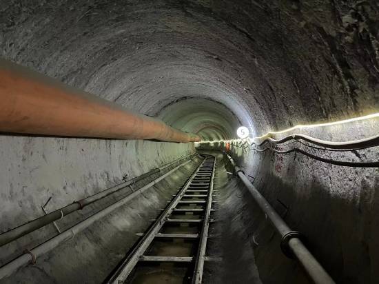 天台抽水蓄能电站排水廊道tbm施工洞段全线贯通_掘进_浙江_电网