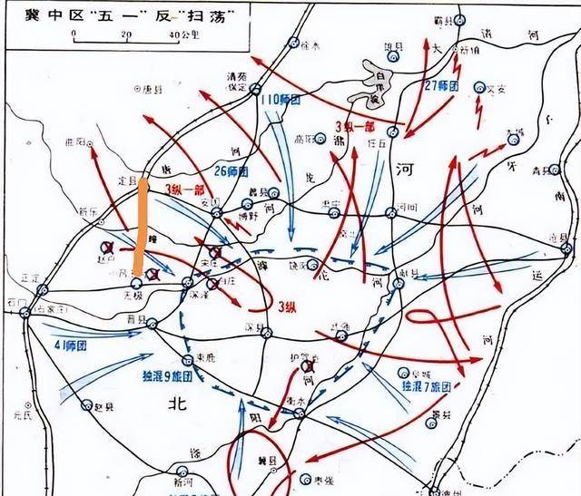 日軍的五一大掃蕩,其第一期作戰是從5月1日至10日,目標是將八路軍