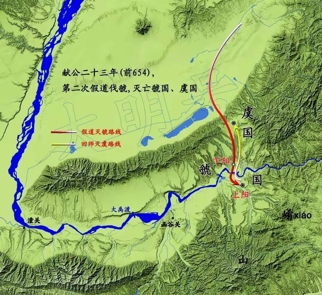 初期晋国占据河东大部西周时期晋侯攻伐千亩和条戎晋国最早分封之地方