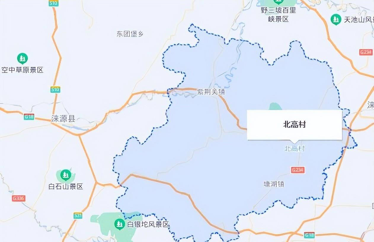 北高村在易县的大致位置就这样,这个清朝名臣的墓就此消失不见,这也成