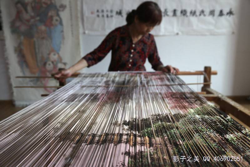 雾里看花 永春纸织画_经纬_泉州_技艺