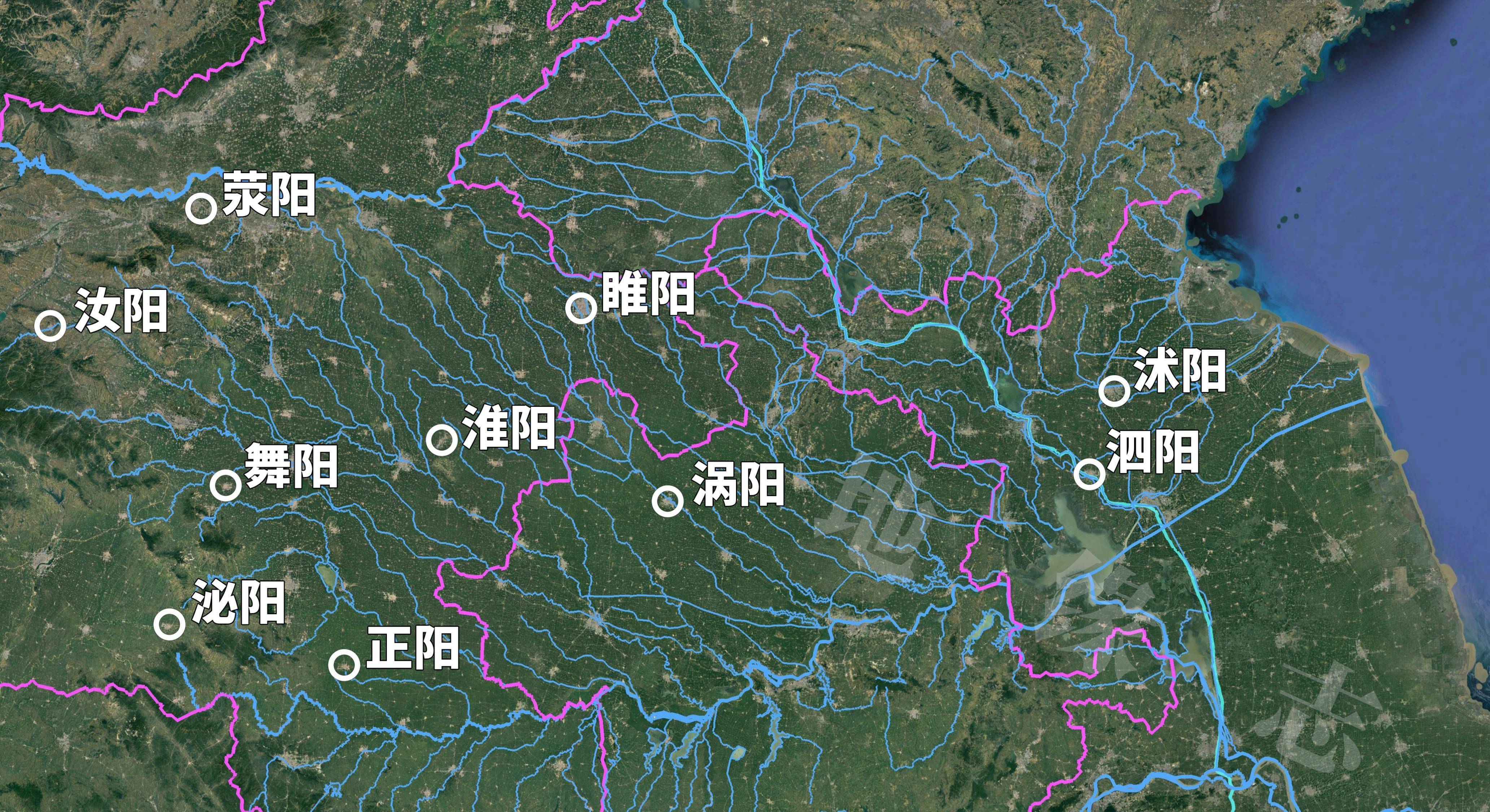 這些城市大多是因地處淮河各個支流的北面而得名,商丘的古名睢陽也是