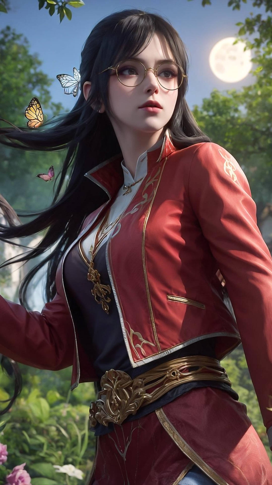 叶欣蓝AI高清手机壁纸:丹塔叶家大长老叶重的孙女-搜狐大视野-搜狐新闻