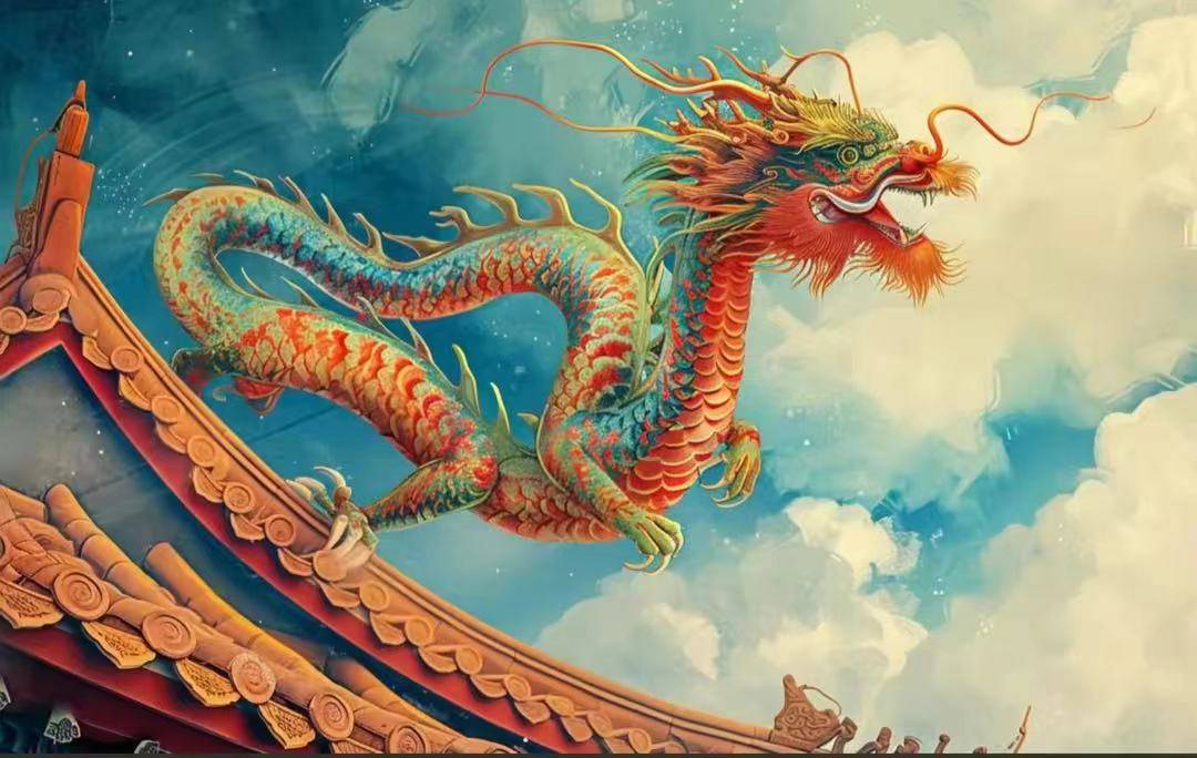 负责掌管风调雨顺,象征着祥瑞dragon指的是西方龙,而中国龙和西方龙是