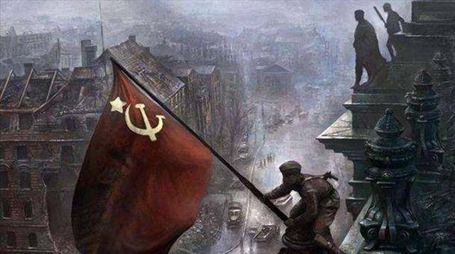 党旗和苏联国旗图片