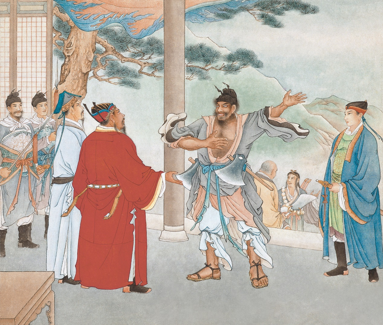 闹元宵·赏书画——卜孝怀画李逵元宵闹东京_连环画_中国书店_人物画