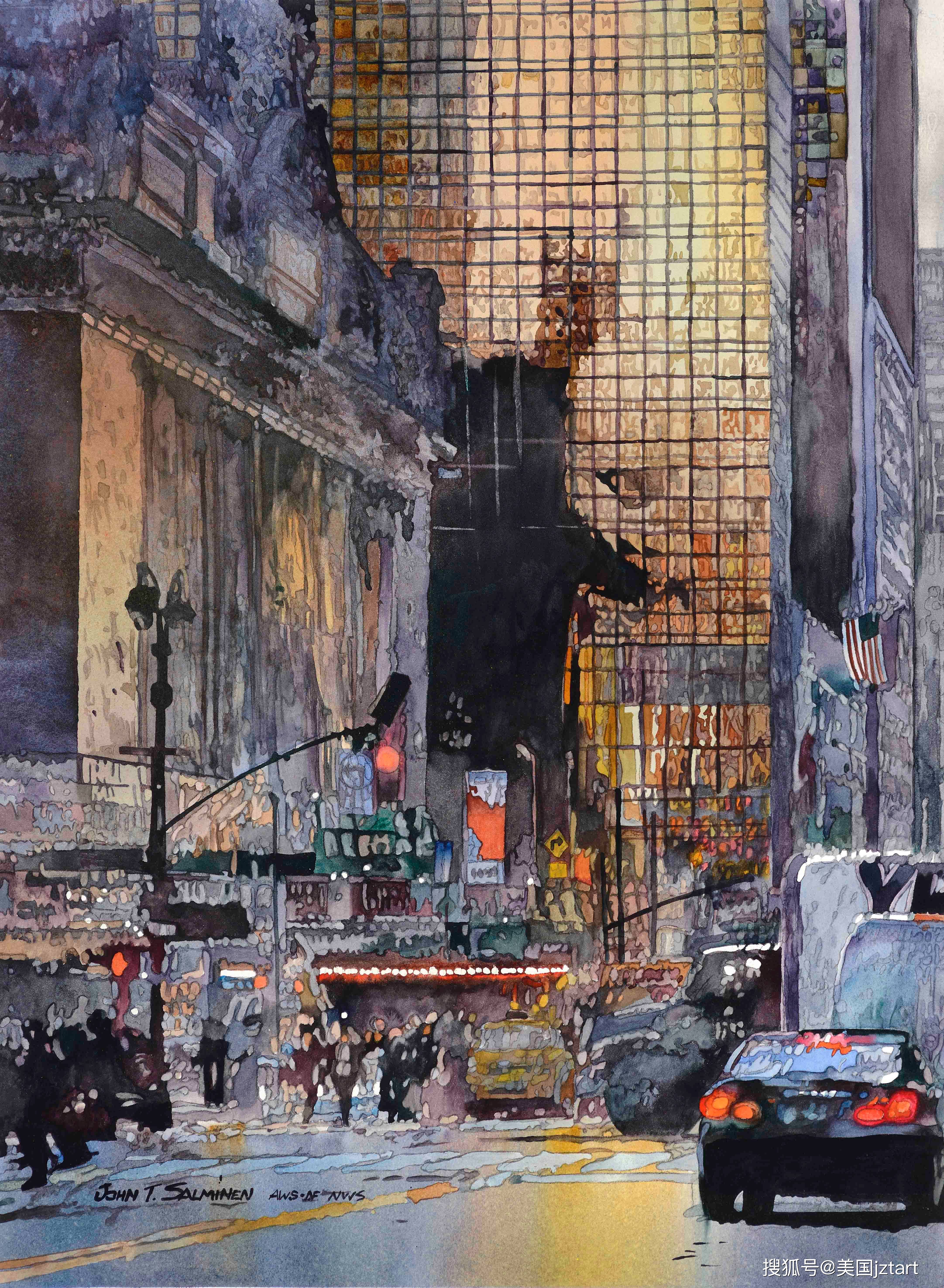 现实主义水彩画/当代画家约翰·萨尔米宁 (john salminen)